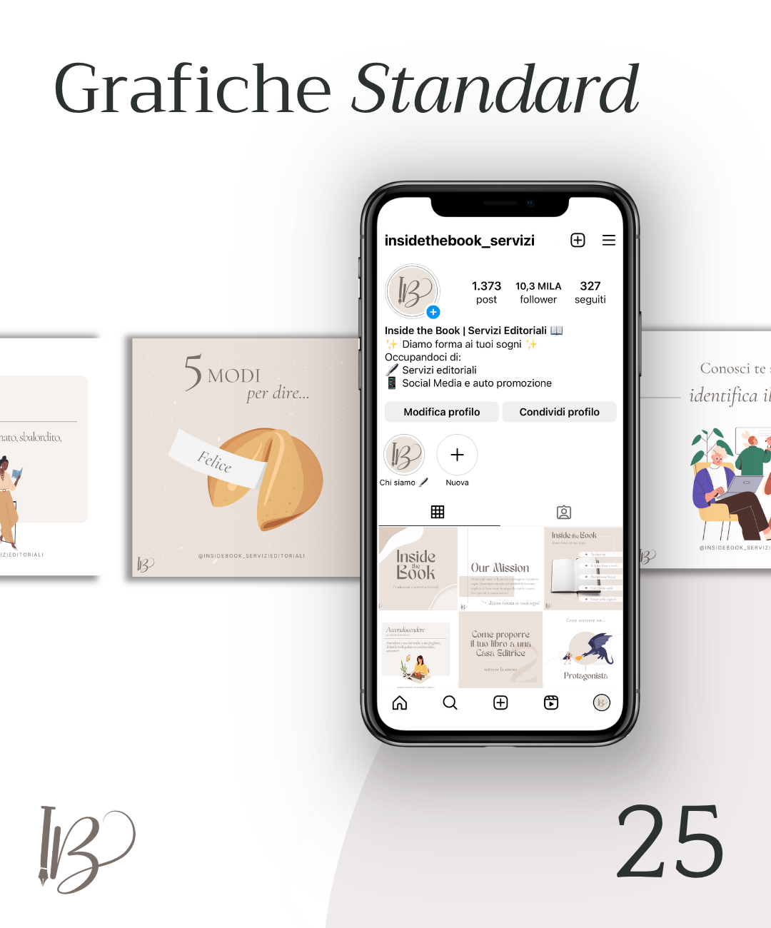 Grafiche social - Pacchetto standard 25