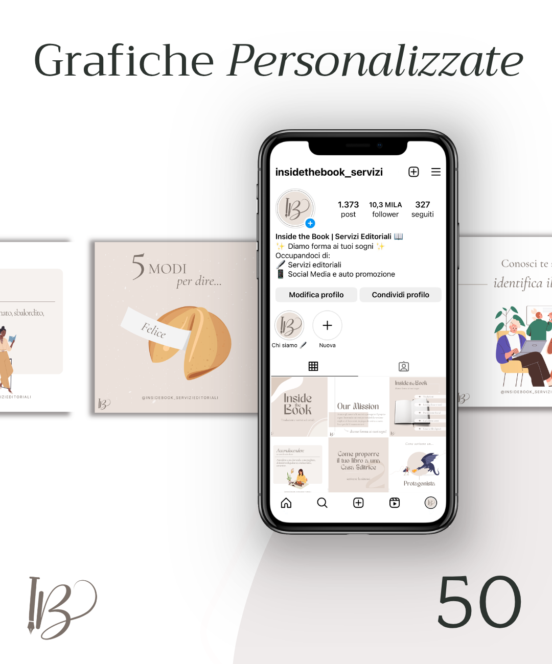 Grafiche social - Pacchetto personalizzato 50